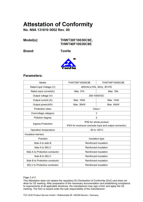 CE-certified 40kW High efficiency 97.2 EV Power Module