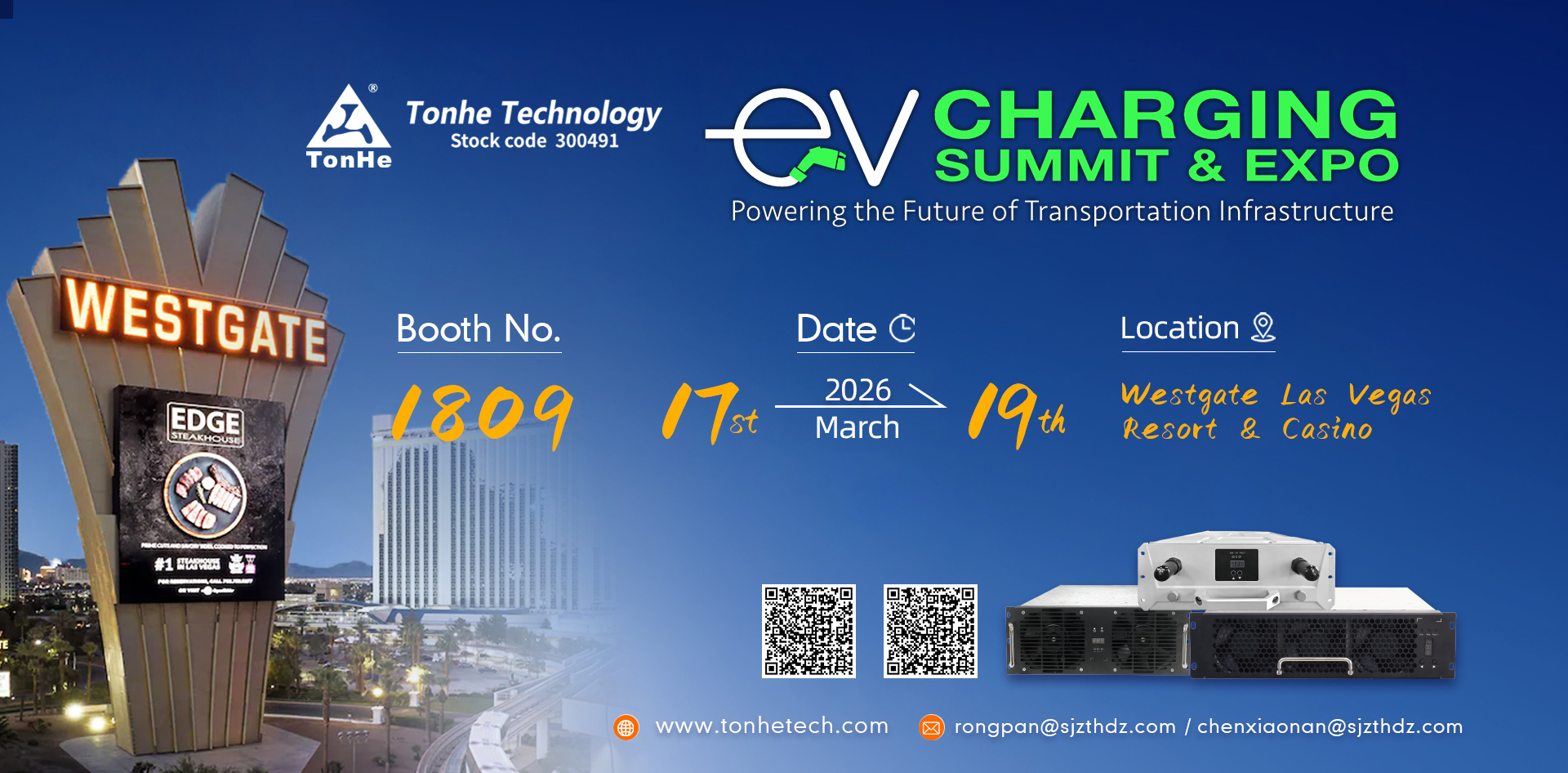 Tonhe Technology EV Charging Summit & Expo 2026 invitation
