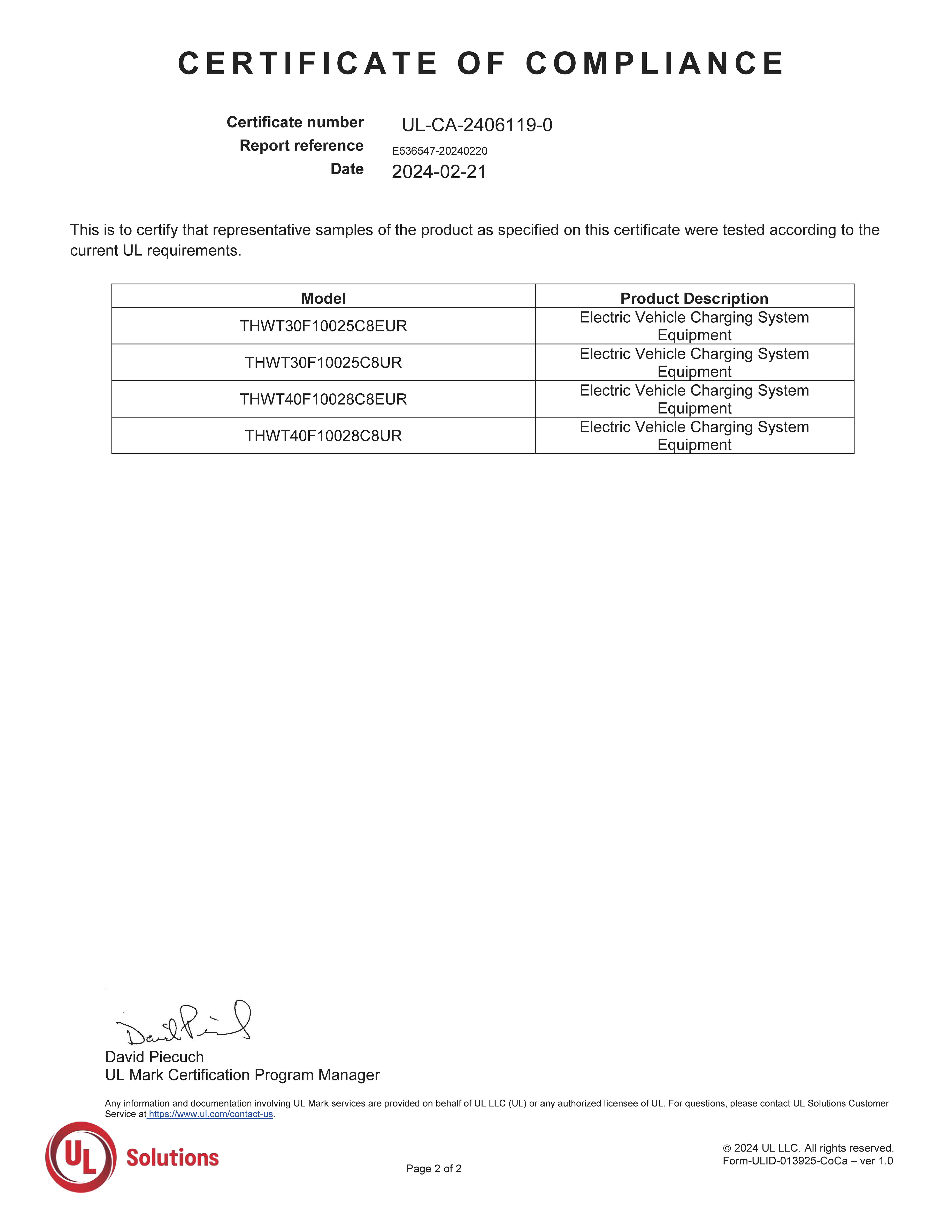 UL Certificate(EV charging module)4