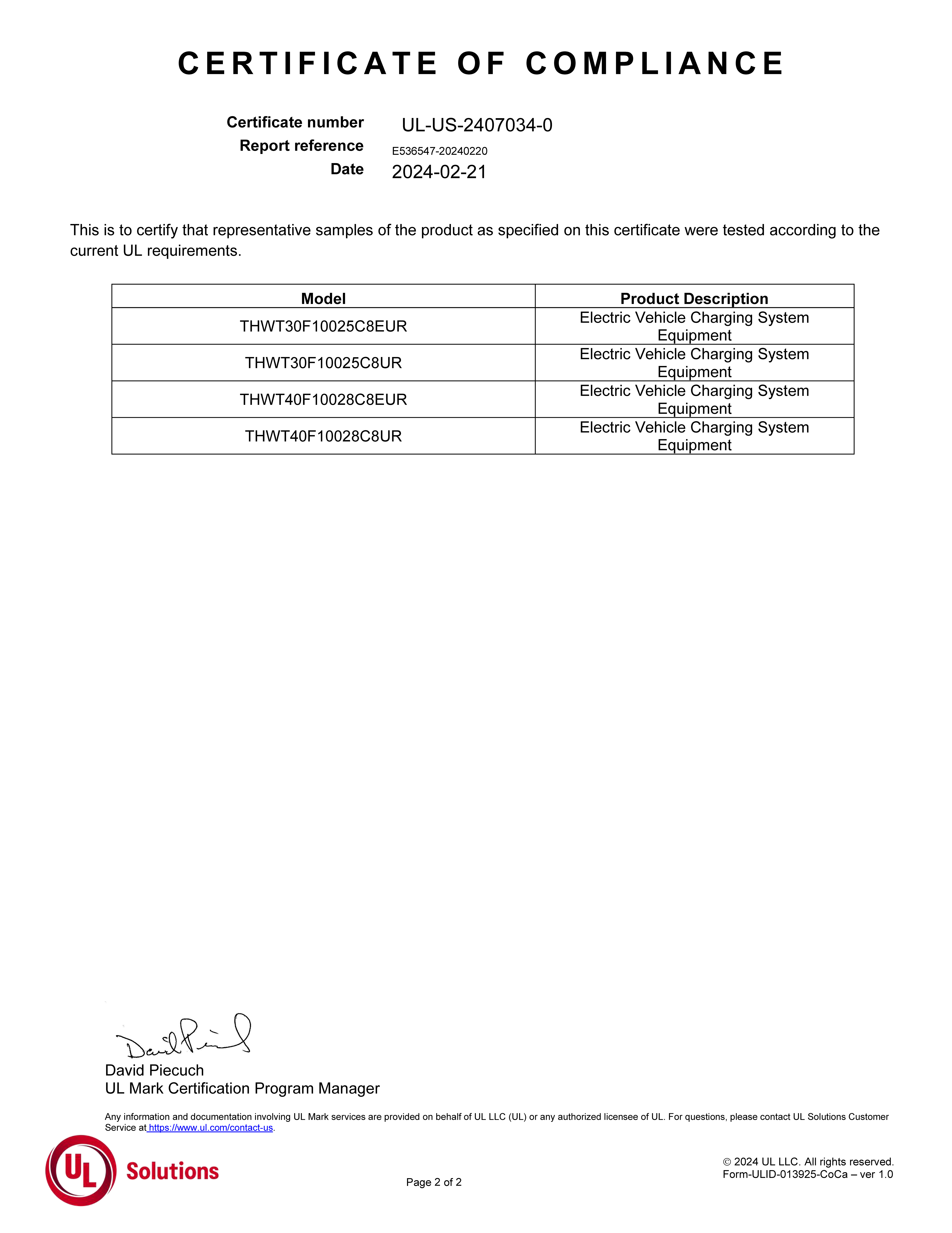 UL Certificate(EV charging module)2